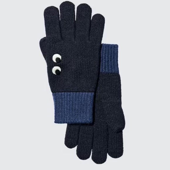 Uniqlo | Gloves | Anya Hindmarch for Uniqlo | Navy - Picture 1 of 7